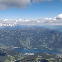 Flugwegposition um 13:24:59: Aufgenommen in der Nähe von Gemeinde Piesendorf, 5721 Piesendorf, Österreich in 2614 Meter